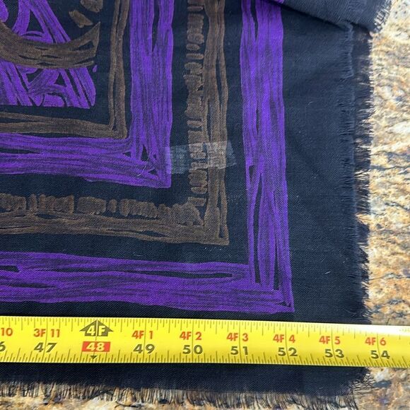 Jordan Marsh Made In Italy 100% Wool Paisley Print Scarf - Picture 6 of 6